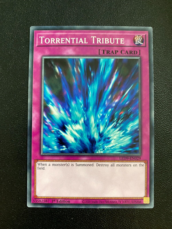Yugioh Torrential Tribute LED9-EN029 Common 1st Edition NM