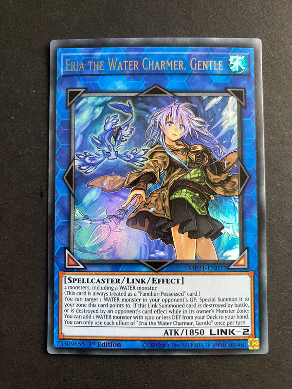 Yugioh Eria the Water Charmer, Gentle MP21-EN072 Ultra Rare 1st Edition VLP/NM