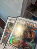 Yugioh Vahram, the Magistus Divinity Dragon GEIM-EN006 1st Edition Super Rare MP