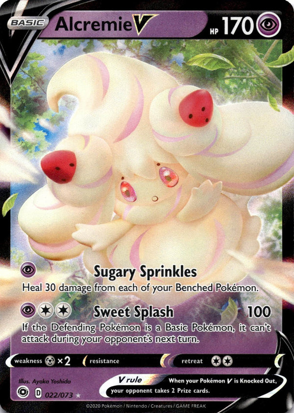 Pokemon Alcremie V 022/073 Champions Path Full Art Holo NM