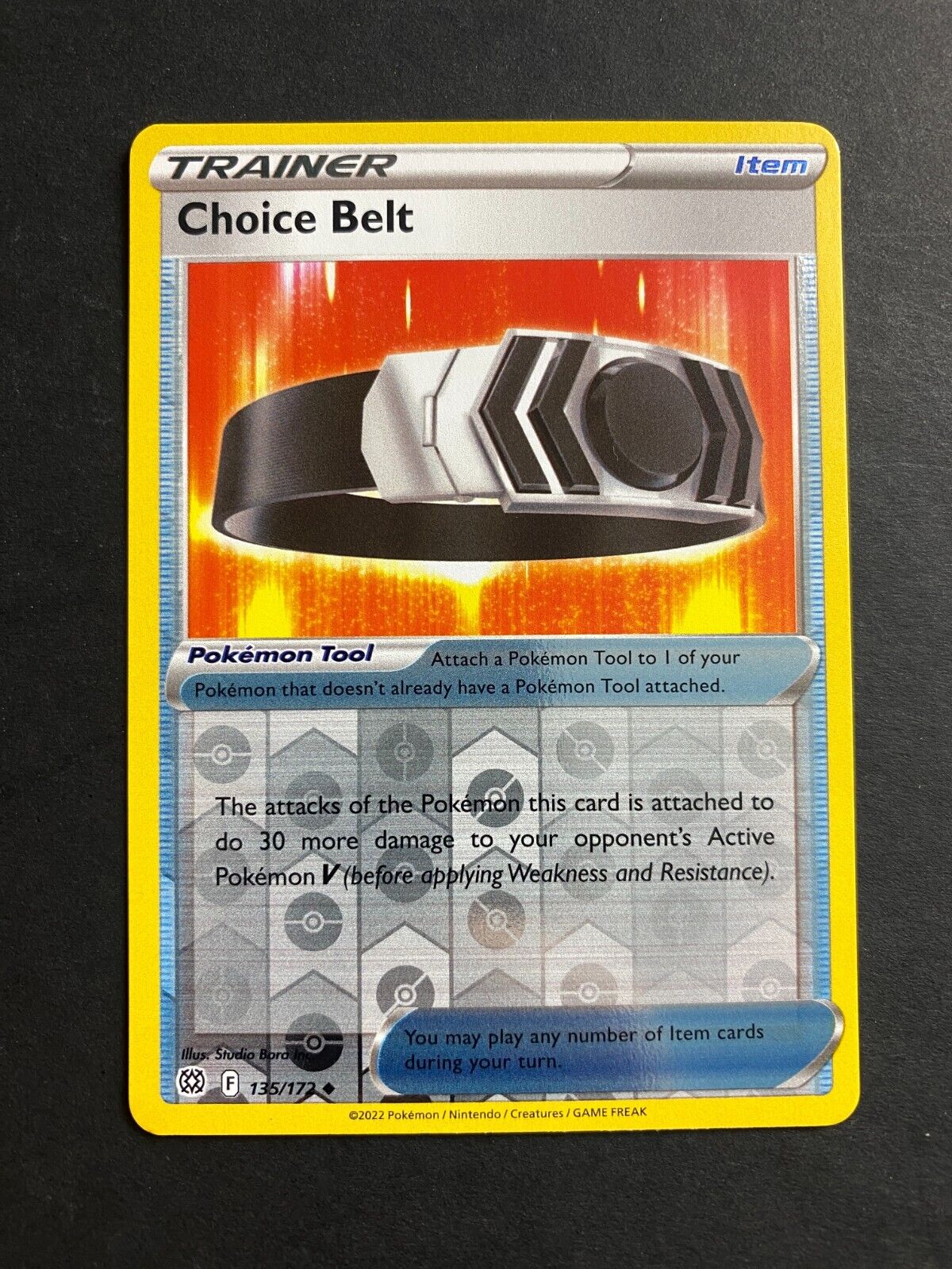 Pokemon Choice Belt 135/172 Brilliant Stars Reverse Holo NM