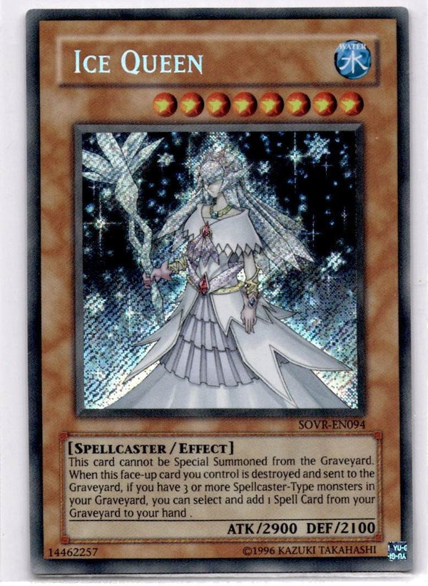 Yugioh Ice Queen SOVR-EN094 Secret Rare Unlimited Edition NM