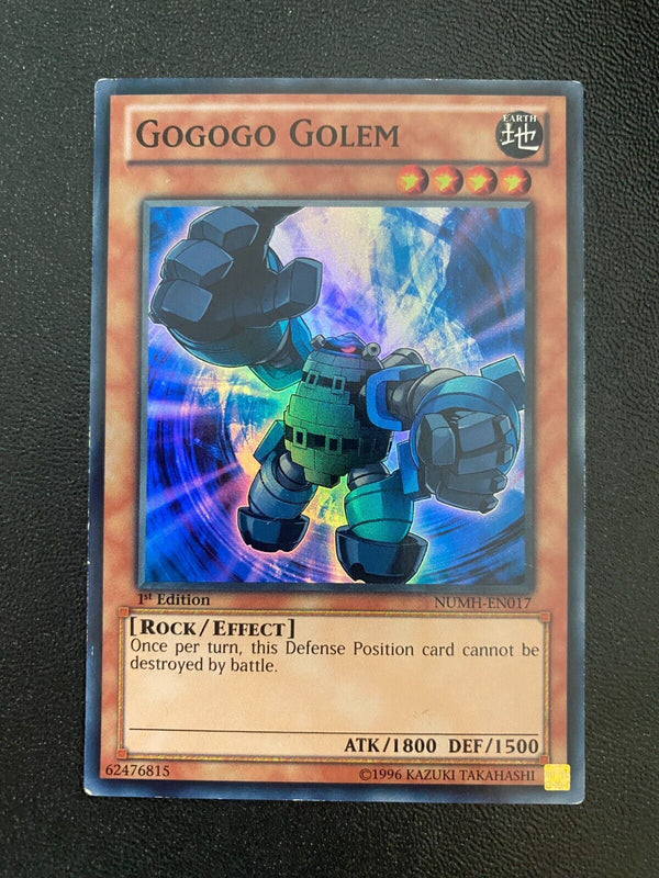 Yugioh Gogogo Golem NUMH-EN017 Super Rare 1st Edition HP