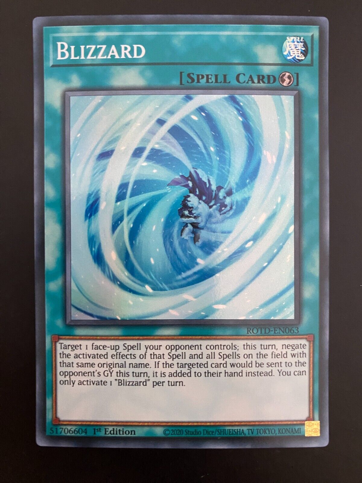 Yugioh Blizzard ROTD-EN063 1st Edition Super Rare NM/MINT