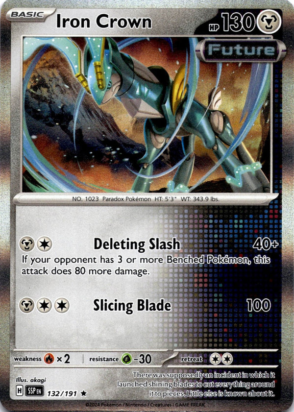 Pokemon Iron Crown 132/191 Surging Sparks Holo NM