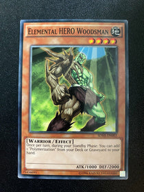 Yugioh Elemental Hero Woodsman SDHS-EN003 Common 1st Edition LP