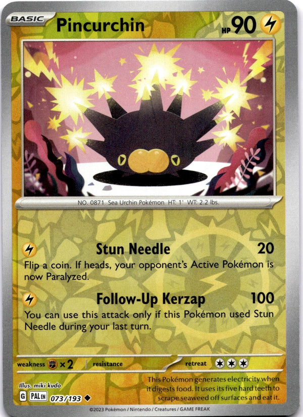 Pokemon Pincurchin 073/193 Paldea Evolved Reverse Holo NM