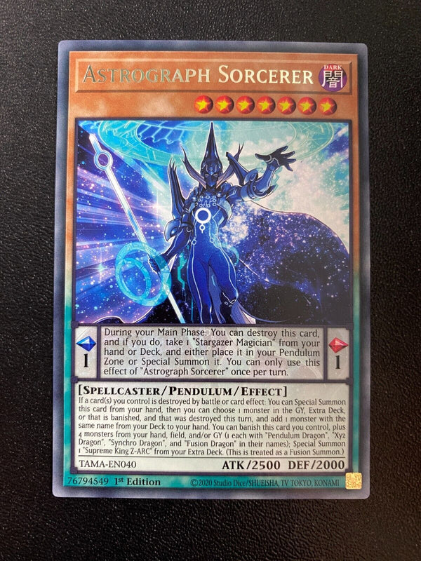 Yugioh Astrograph Sorcerer TAMA-EN040 Rare 1st Edition NM