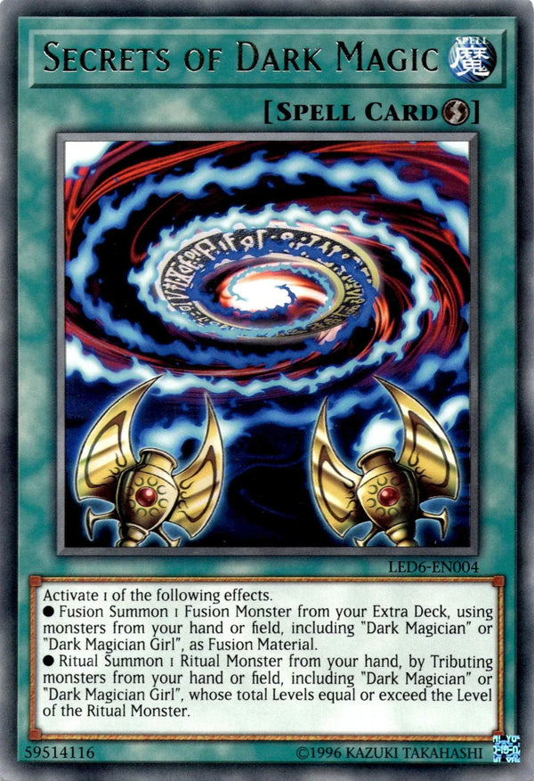 Yugioh Secrets of Dark Magic LED6-EN004 Rare Unlimited Edition NM