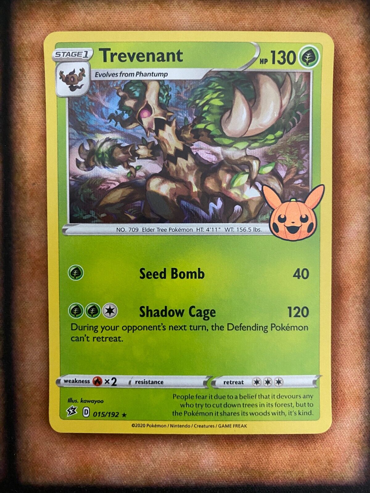 Pokemon Trevenant 015/192 Trick or Trade 2022 Holo NM/MINT