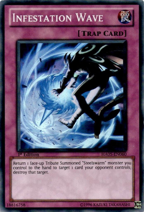 Yugioh Infestation Wave HA05-EN060 Super Rare 1st Edition LP