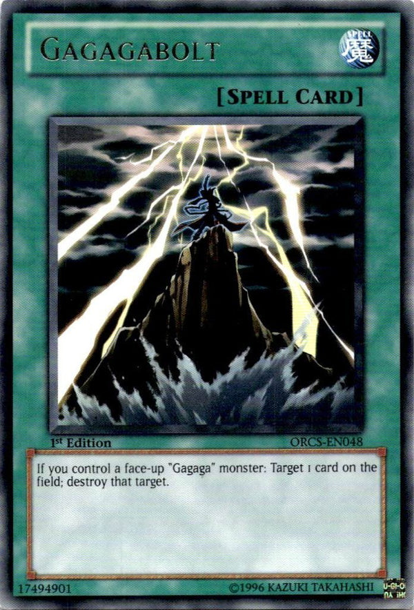 Yugioh Gagagabolt ORCS-EN048 Rare 1st Edition LP