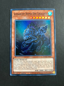 Yugioh Superancient Deepsea King Coelacanth MAZE-EN036 Super Rare 1st Edition NM