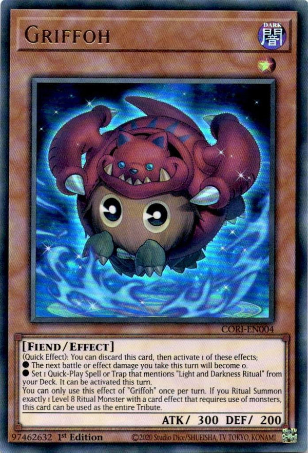 Yugioh Griffoh CORI-EN004 Super Rare 1st Edition NM
