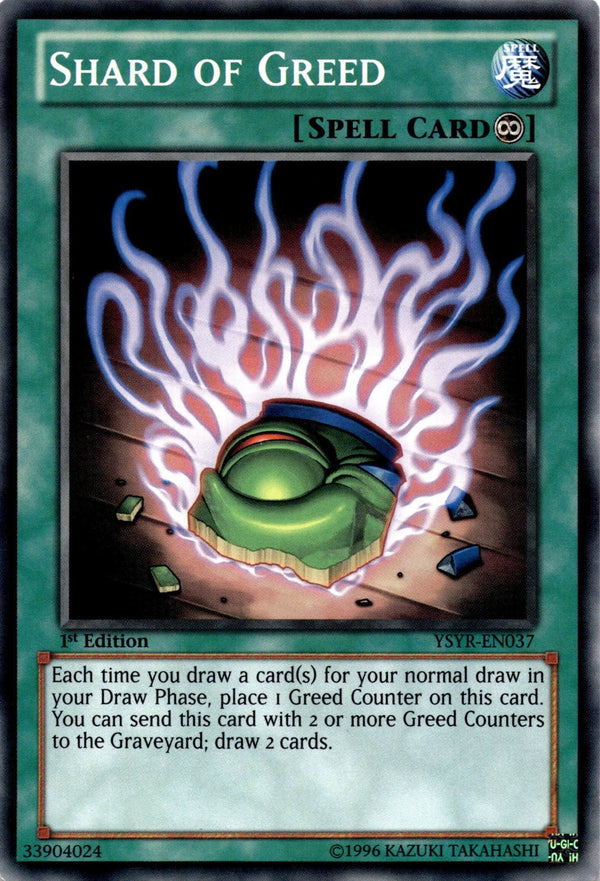 Yugioh Shard of Greed YSYR-EN037 Common 1st Edition LP