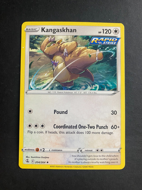 Pokemon Kangaskhan 204/264 Fusion Strikes Rare Non Holo NM