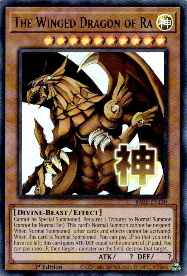 Yugioh The Winged Dragon of Ra RA05-EN130 NA Print Ultra Rare 1st Edition NM