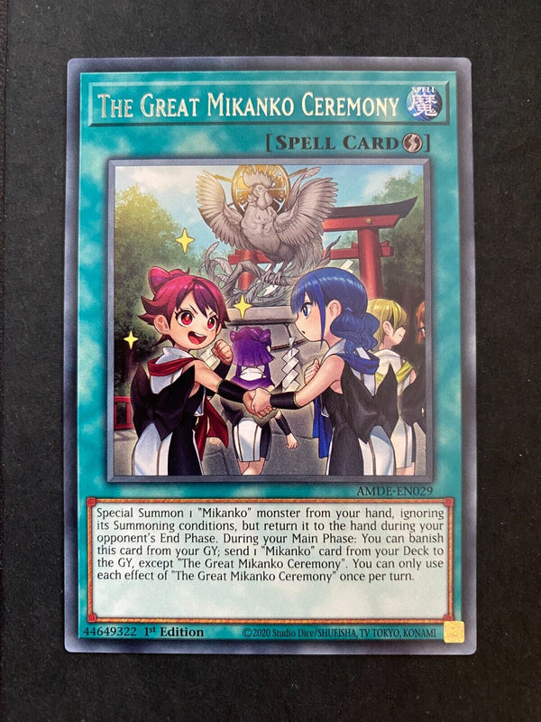 Yugioh The Great Mikanko Ceremony AMDE-EN029 Rare 1st Edition NM