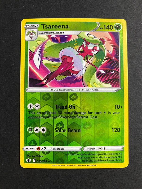 Pokemon Tsareena 015/198 Chilling Reign Reverse Holo NM