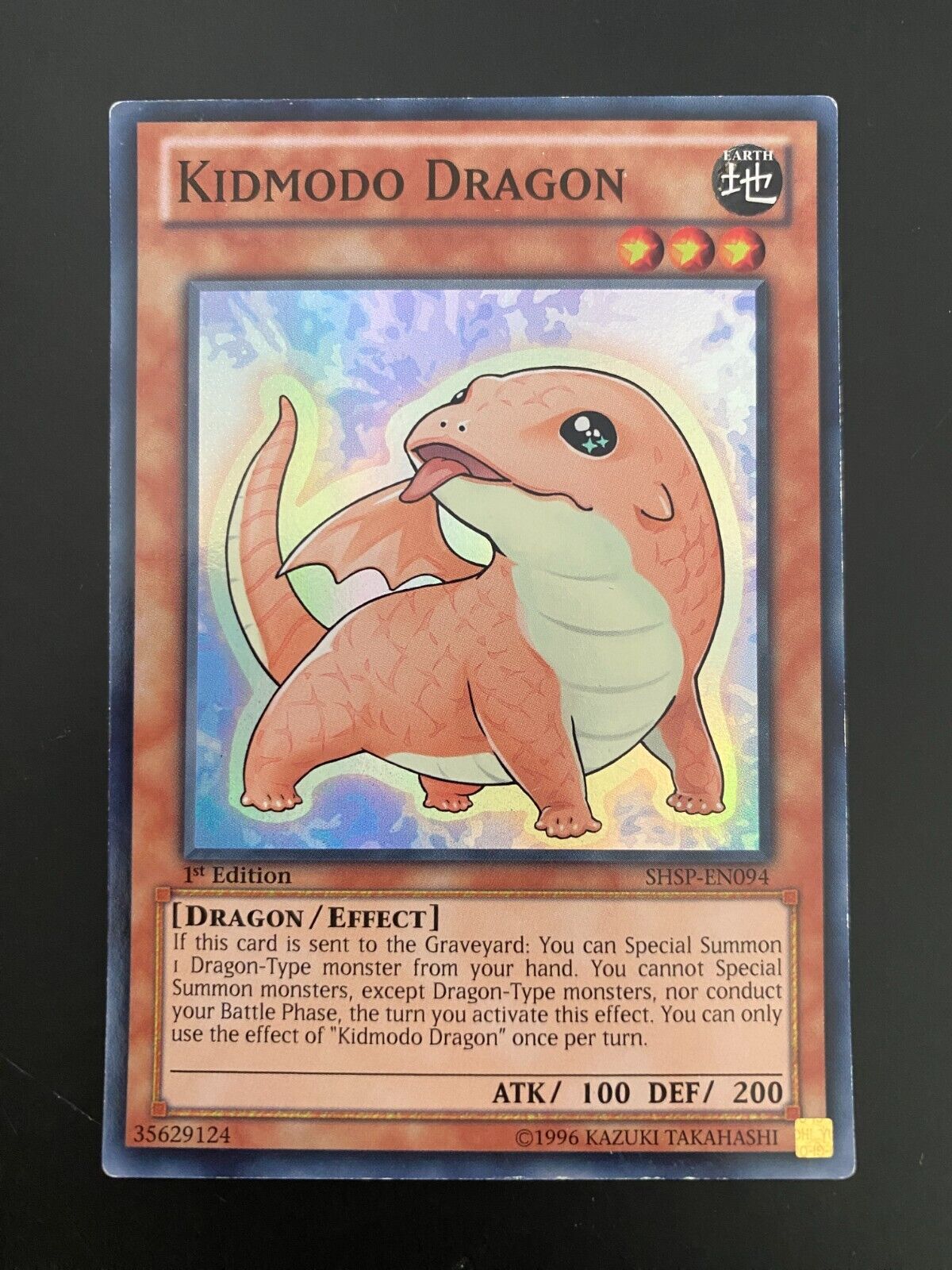 Yugioh Kidmodo Dragon SHSP-EN094 Super Rare 1st Edition MP