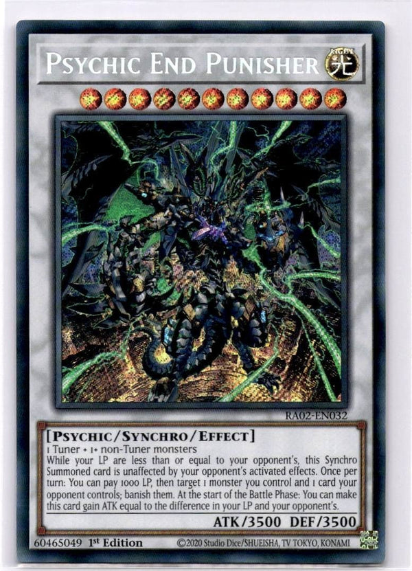 Yugioh Psychic End Punisher RA02-EN032 Secret Rare 1st Edition NM