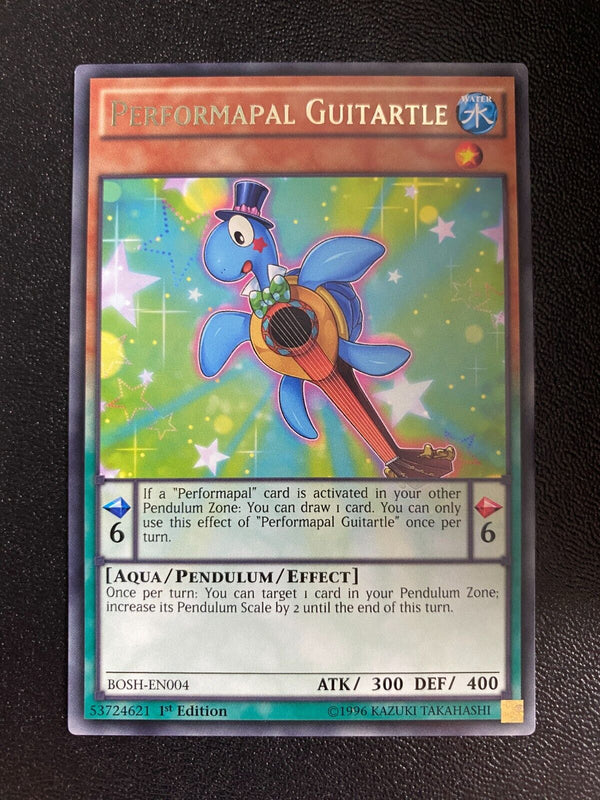 Yugioh Performapal Guitartle BOSH-EN004 Rare 1st Edition NM