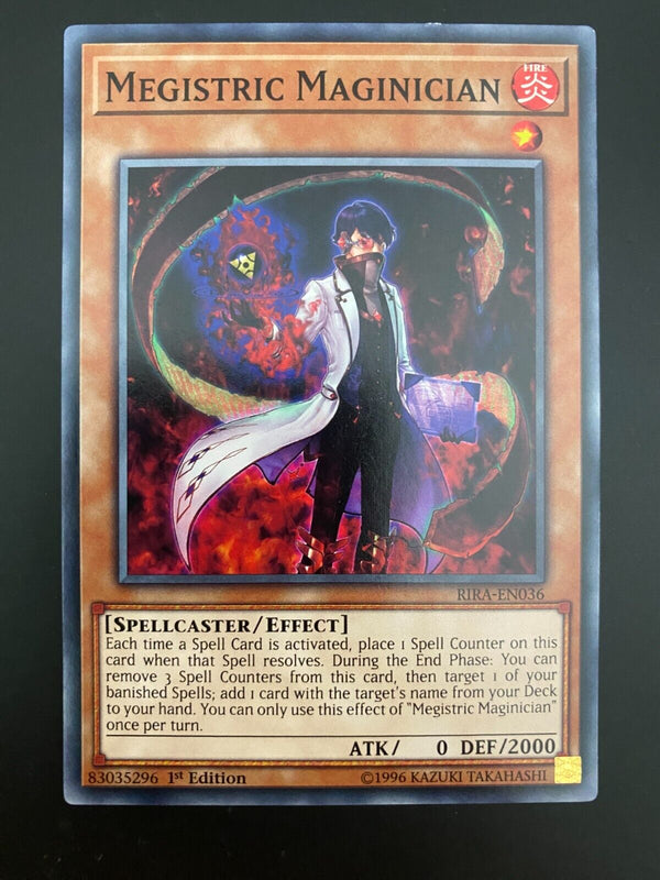 Yugioh Megistric Maginician RIRA-EN036 1st Edition Common NM