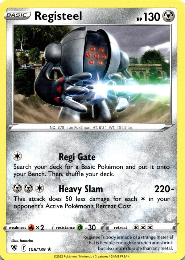 Pokemon Registeel 108/189 Astral Radiance Non Holo NM