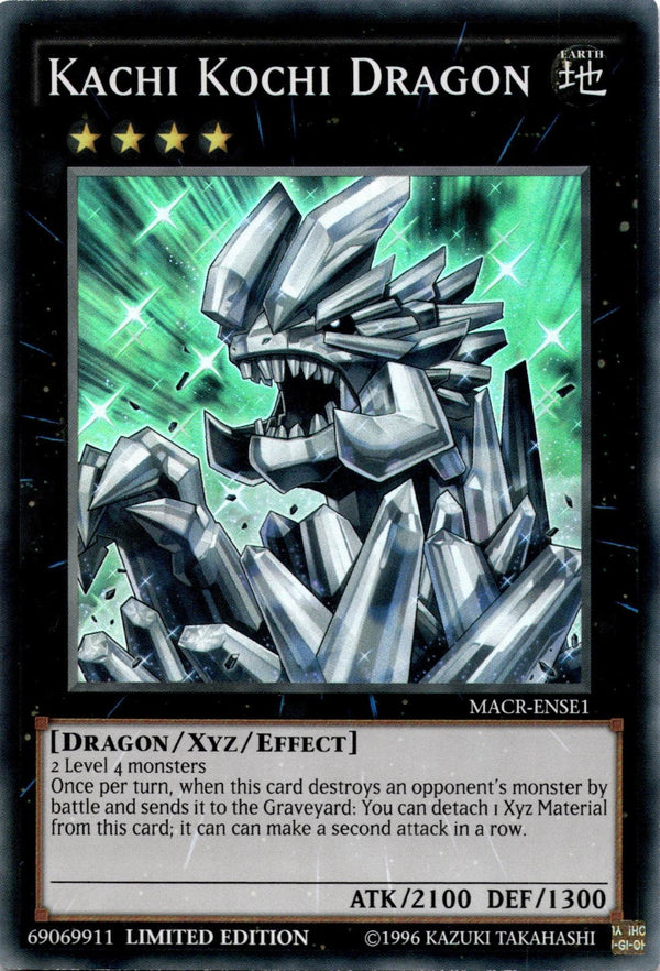 Yugioh Kachi Kochi Dragon MACR-ENSE1 Super Rare Limited Edition MP