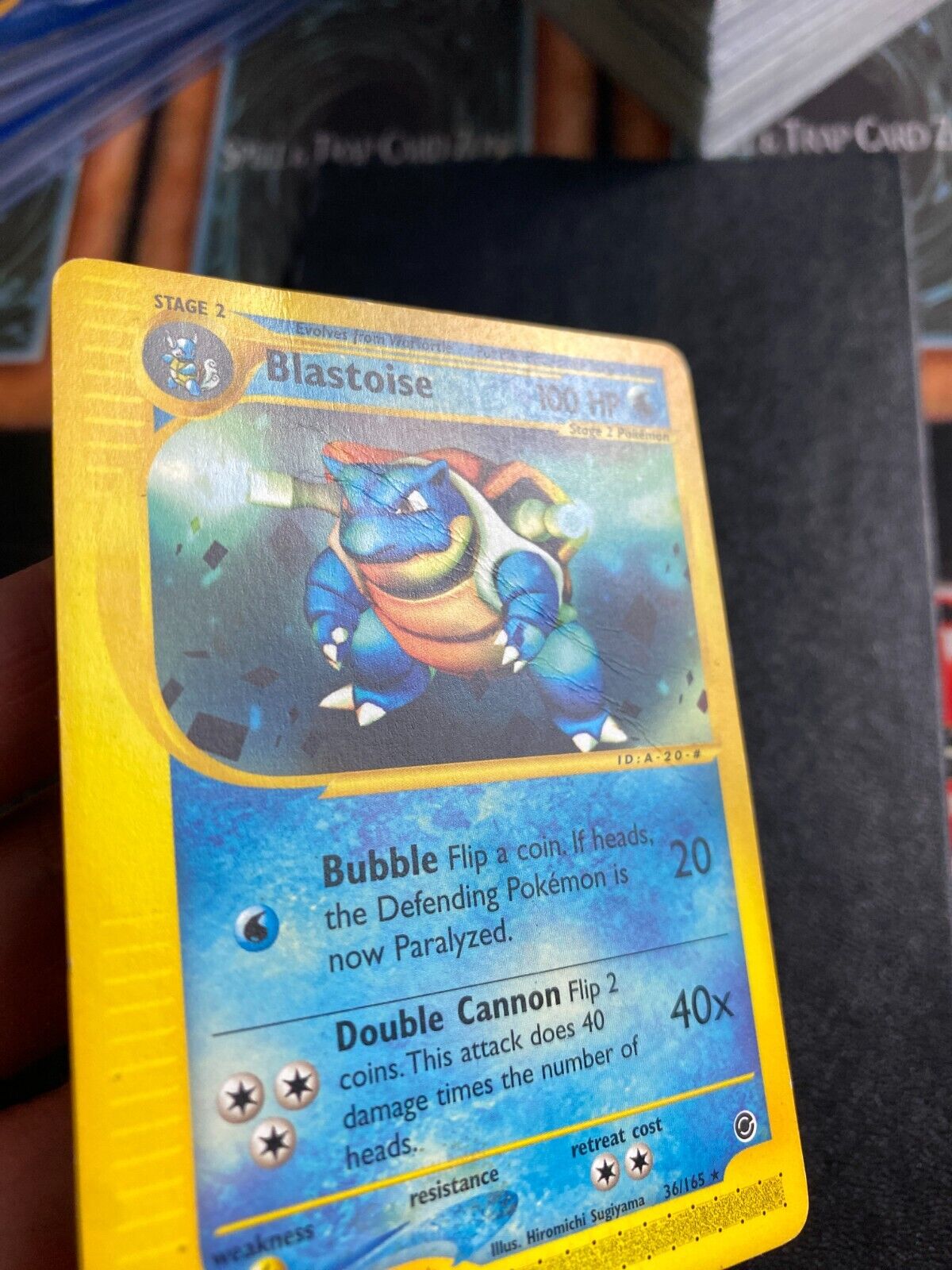 Pokemon Blastoise 36/165 Expedition Rare Non Holo HP