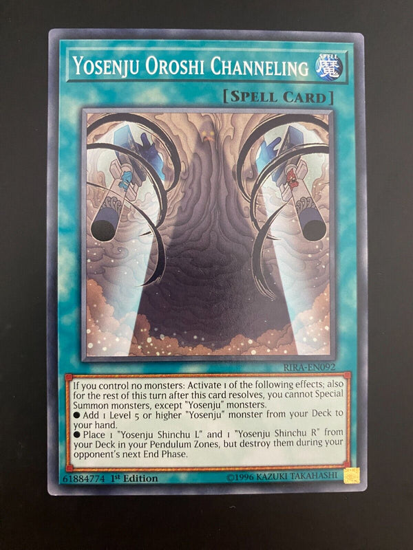 Yugioh Yosenju Oroshi Channeling RIRA-EN092 1st Edition Common NM