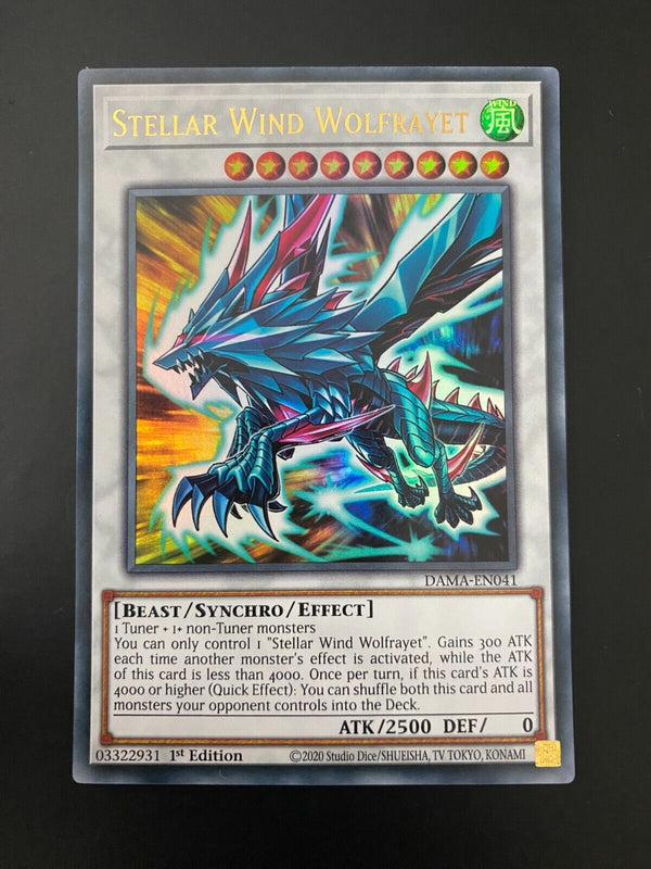 Yugioh Stellar Wind Wolfrayet DAMA-EN041 Ultra Rare 1st Edition NM/MINT