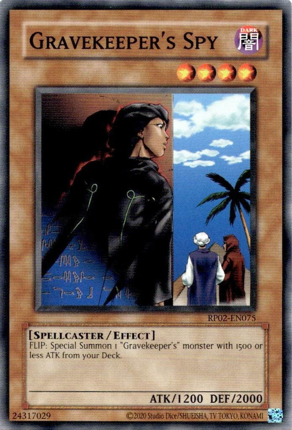 Yugioh Gravekeeper's Spy RP02-EN075 Common Unlimited Edition NM