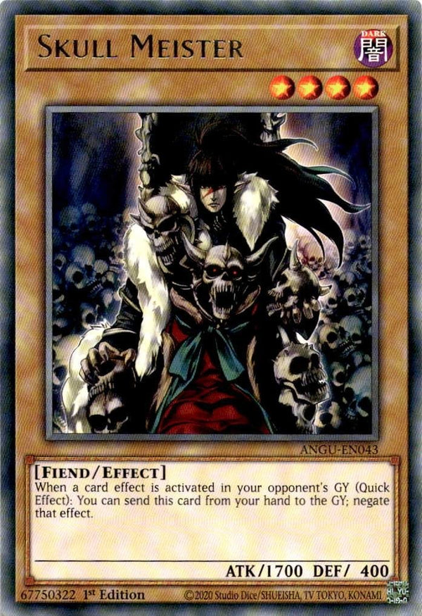 Yugioh Skull Meister ANGU-EN043 Rare 1st Edition NM