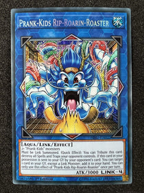 Yugioh Prank-Kids Rip-Roarin-Roaster HISU-EN022 Secret Rare 1st Edition NM