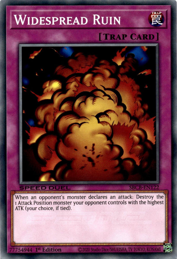 Yugioh Widespread Ruin SBCB-EN122 Speed Duel Common 1st Edition VLP/NM