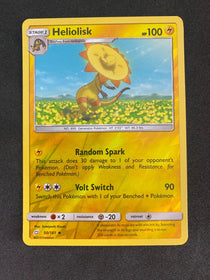 Pokemon Heliolisk 50/181 Team Up Reverse Holo NM