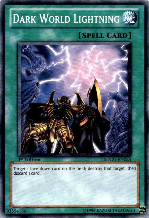 Yugioh Dark World Lightning SDGU-EN024 Common 1st Edition LP/NM