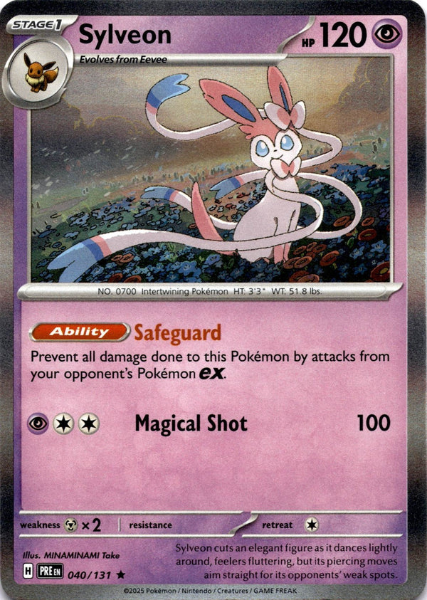 Pokemon Sylveon 040/131 Prismatic Evolutions Holo NM