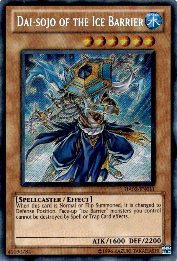 Yugioh Dai-sojo of the Ice Barrier HA02-EN011 Secret Rare Unlimited Edition NM