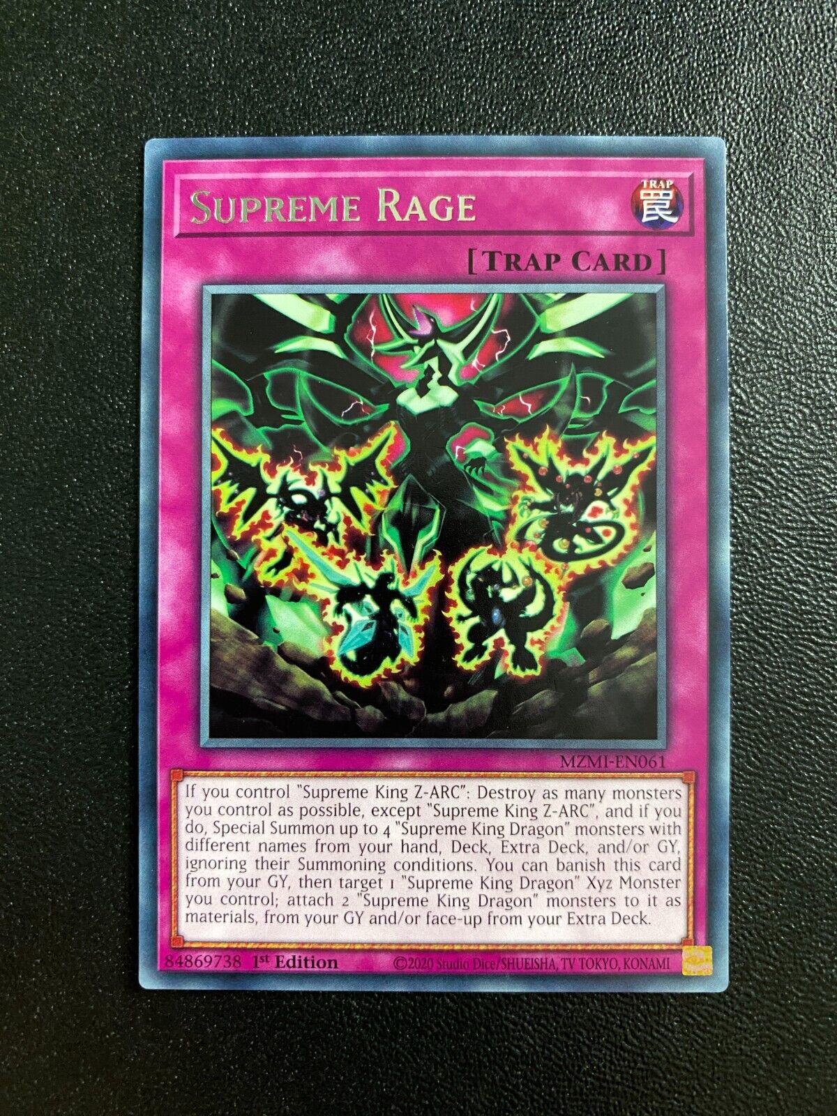 Yugioh Supreme Rage MZMI-EN061 Rare 1st Edition NM