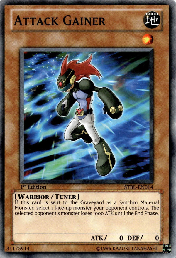 Yugioh Attack Gainer STBL-EN014 Common 1st Edition LP