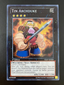 Yugioh Tin Archduke HA07-EN060 1st Edition Secret Rare NM