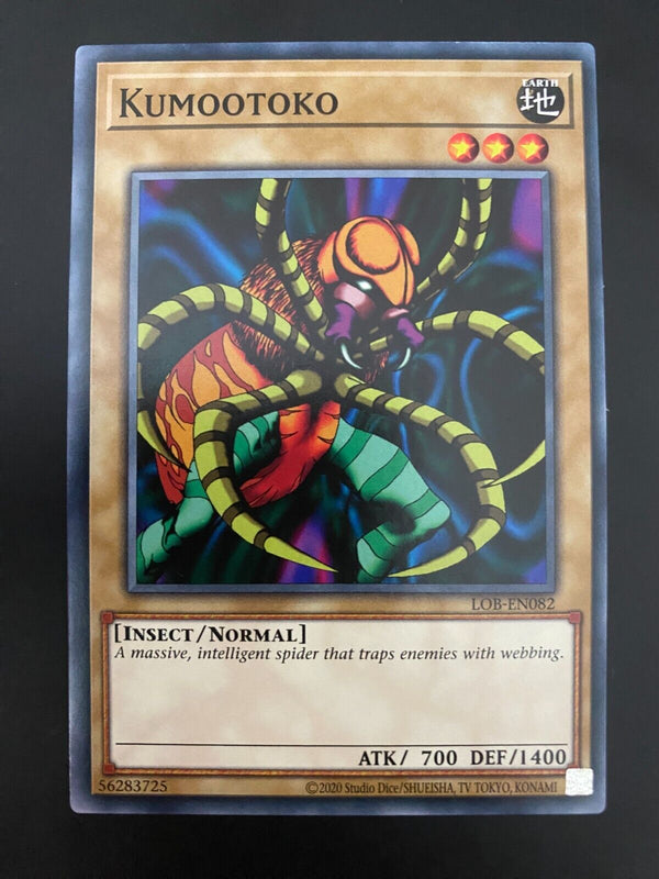 Yugioh Kumootoko LOB-EN082 Unlimited Edition Common NM/MINT