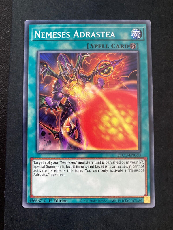 Yugioh Nemeses Adrastea ETCO-EN060 Common 1st Edition NM