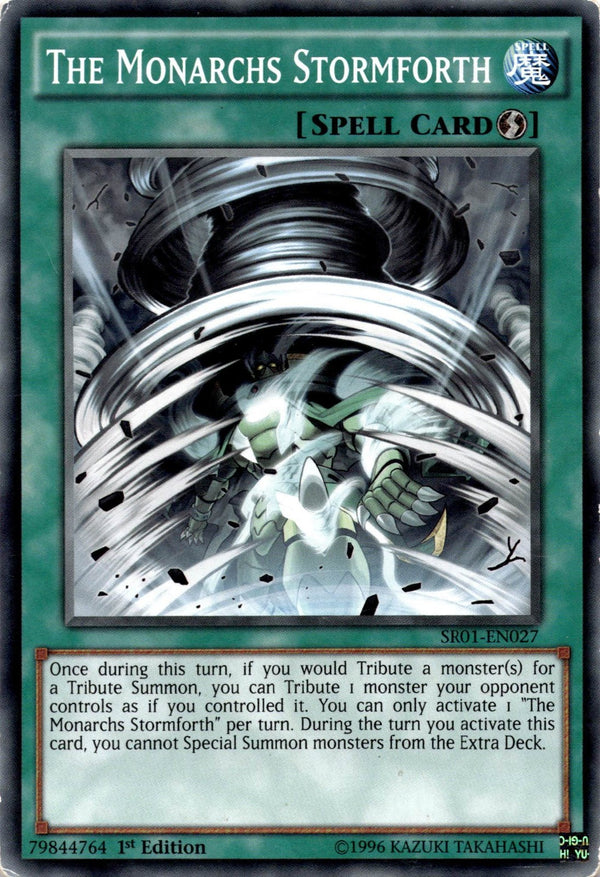 Yugioh The Monarchs Stormforth SR01-EN027 Common 1st Edition HP