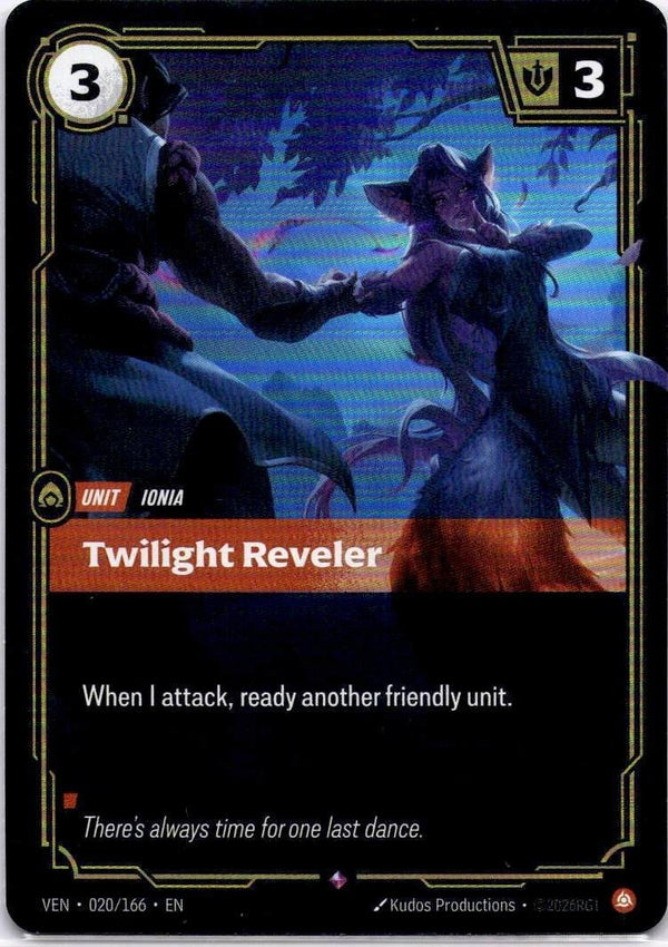Riftbound Twilight Reveler 020/166 Vendetta Rare NM