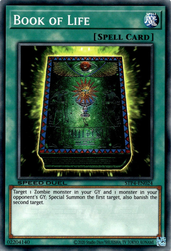 Yugioh Book Of Life STP4-EN024 Speed Duel Common 1st Edition NM