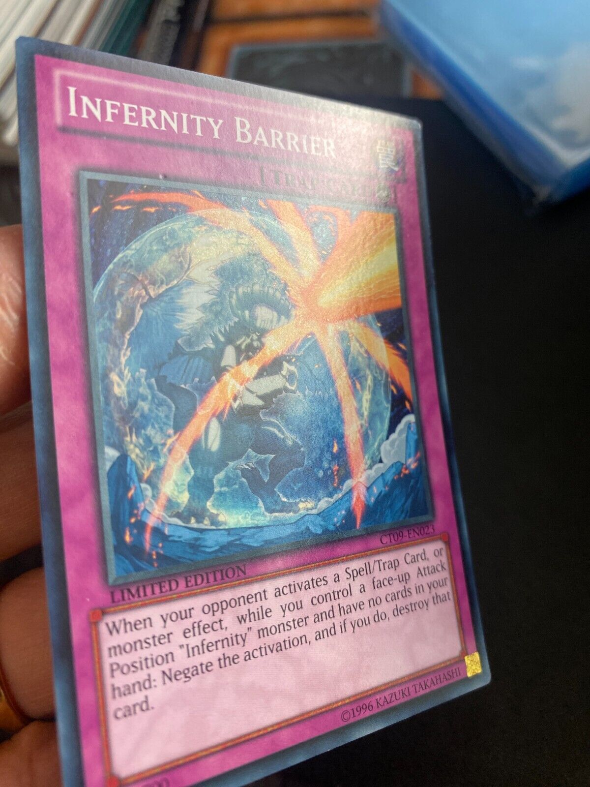 Yugioh Infernity Barrier CT09-EN023 Super Rare Limited Edition LP/VLP