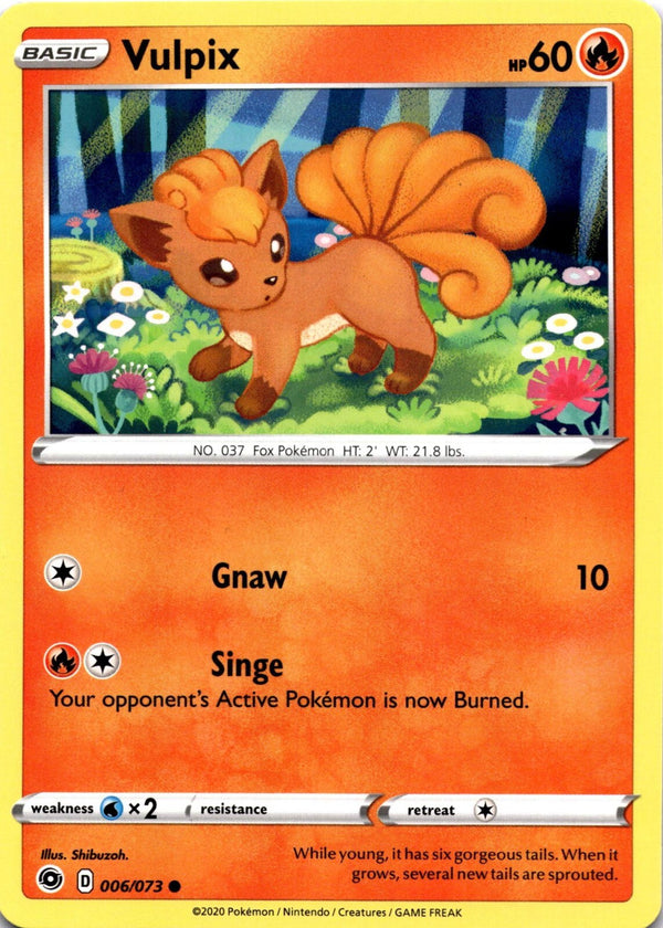 Pokemon Vulpix 006/073 Champion's Path Non Holo NM